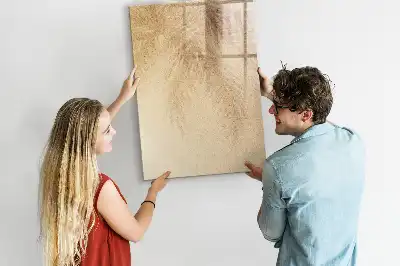 Magnetisk tørresletteboard med motiv af palmeblades skygger