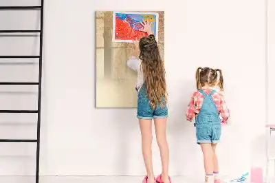 Magnetisk tørresletteboard med motiv af palmeblades skygger
