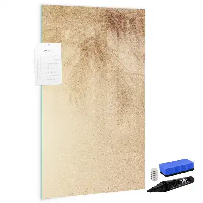 Magnetisk tørresletteboard med motiv af palmeblades skygger