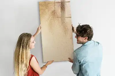 Magnetisk tørresletteboard med motiv af palmeblades skygger