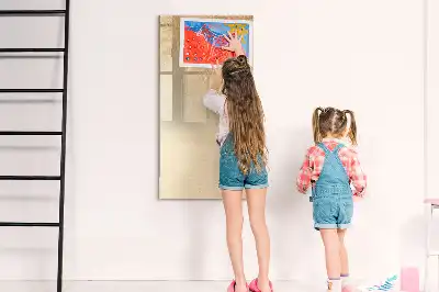 Magnetisk tørresletteboard med motiv af palmeblades skygger