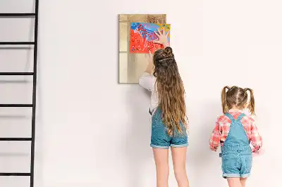 Magnetisk tørresletteboard med motiv af palmeblades skygger