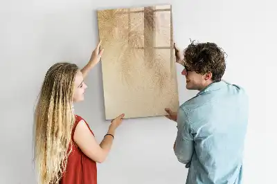 Magnetisk tørresletteboard med motiv af palmeblades skygger