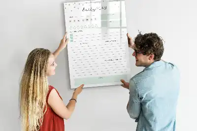 Magnetisk planlægningstavle tørreslettelig model til daglig planlægning