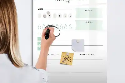 Magnetisk planlægningstavle tørreslettelig model til daglig planlægning