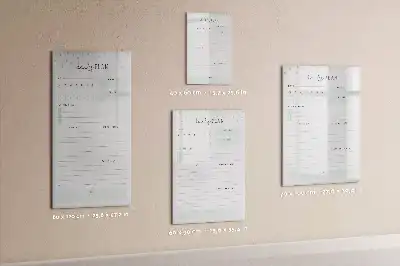 Magnetisk planlægningstavle tørreslettelig model til daglig planlægning