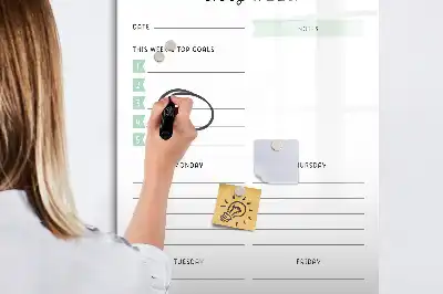 Magnetisk tørresletteboard til ugentlig planlægning