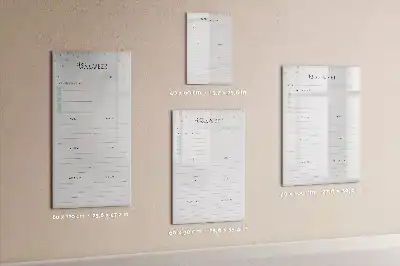 Magnetisk tørresletteboard til ugentlig planlægning