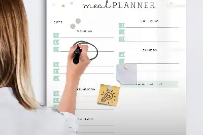 Magnetisk kostplanlægger tørreslette tavle