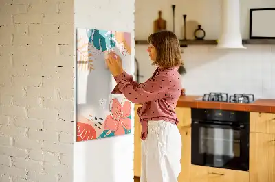Magnetisk opslagstavle Tørreslette motiv med sommerblomster