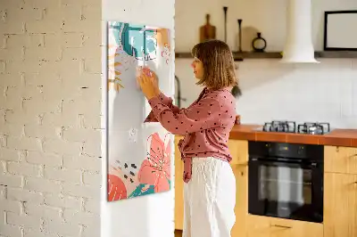 Magnetisk opslagstavle Tørreslette motiv med sommerblomster