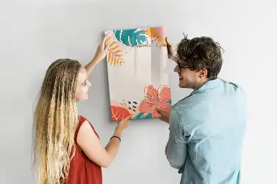 Magnetisk opslagstavle Tørreslette motiv med sommerblomster