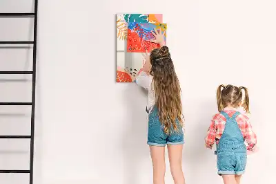 Magnetisk opslagstavle Tørreslette motiv med sommerblomster