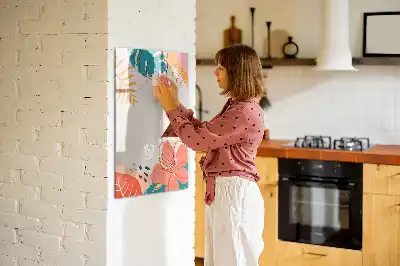 Magnetisk opslagstavle Tørreslette motiv med sommerblomster
