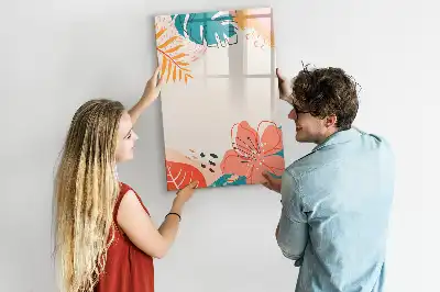 Magnetisk opslagstavle Tørreslette motiv med sommerblomster