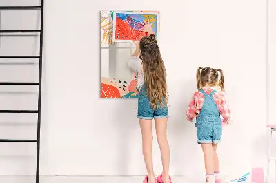 Magnetisk opslagstavle Tørreslette motiv med sommerblomster