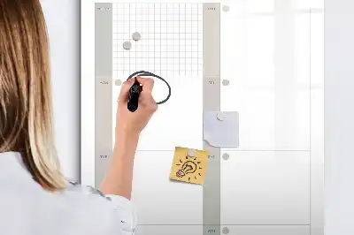 Magnetisk ugeplan tørreslette tavle