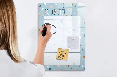 Magnetisk tavle til to-do-liste Tørreslette