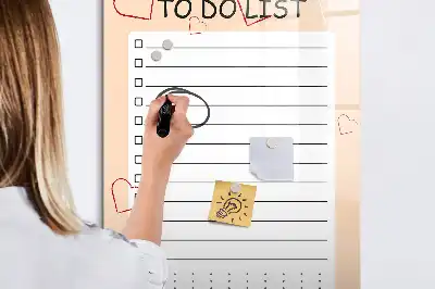 Magnetisk whiteboard til huskeliste tørresletbar tavle