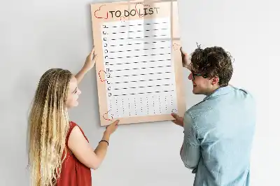 Magnetisk whiteboard til huskeliste tørresletbar tavle