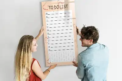 Magnetisk whiteboard til huskeliste tørresletbar tavle