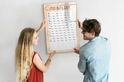 Magnetisk whiteboard til huskeliste tørresletbar tavle