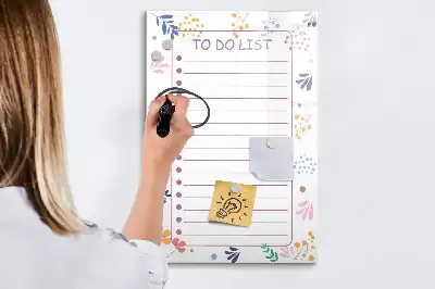 Magnetisk to-do-liste tørreslette