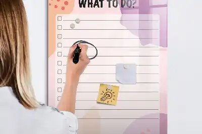 Magnetisk whiteboard til opgaveliste tørresletbar tavle