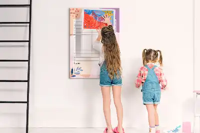 Magnetisk whiteboard til opgaveliste tørresletbar tavle