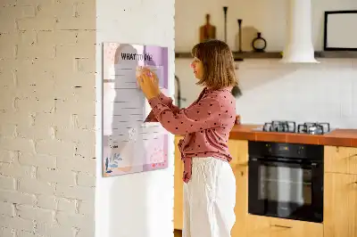 Magnetisk whiteboard til opgaveliste tørresletbar tavle
