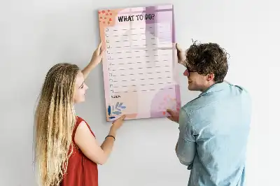 Magnetisk whiteboard til opgaveliste tørresletbar tavle