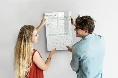 Pligtskema magnetisk tavle til at tørre af
