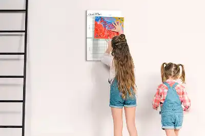 Pligtskema magnetisk tavle til at tørre af