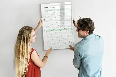 Pligtskema magnetisk tavle til at tørre af