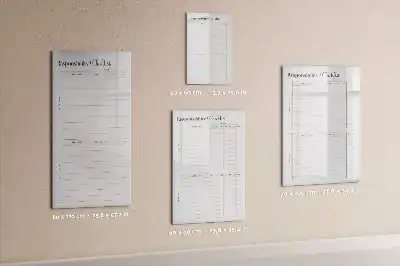 Magnetisk whiteboard til ansvarsliste tørreslettetavle