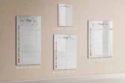 Magnetisk tavle til ugemenu tørreslette-model