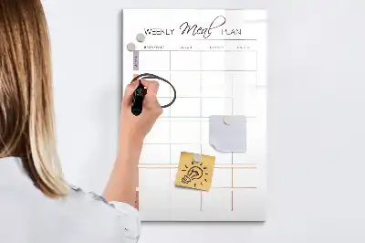 Magnetisk tavle til ugemenu tørreslette-model