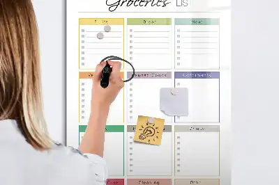 Magnetisk whiteboard til indkøbsliste