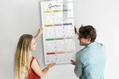 Magnetisk whiteboard til indkøbsliste