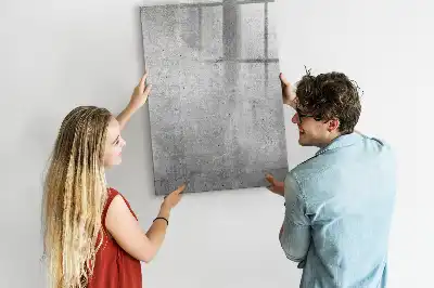 Magnetisk tørretavle i lys beton