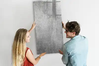 Magnetisk tørretavle i lys beton