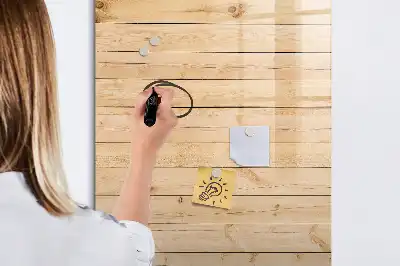 Tørreslette magnetisk board Lyse brædder