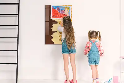 Magnetisk whiteboard med is og topping-motiv