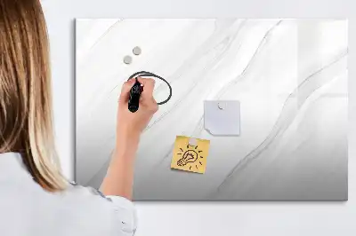 Magnetisk skrivetavle i dekorativ marmor-look