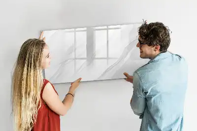 Magnetisk skrivetavle i dekorativ marmor-look