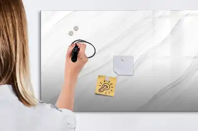 Magnetisk skrivetavle i dekorativ marmor-look