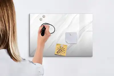 Magnetisk skrivetavle i dekorativ marmor-look