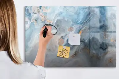 Magnetisk skrivetavle med marmormønster