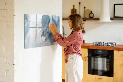 Magnetisk skrivetavle med marmormønster