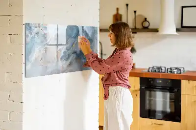 Magnetisk skrivetavle med marmormønster
